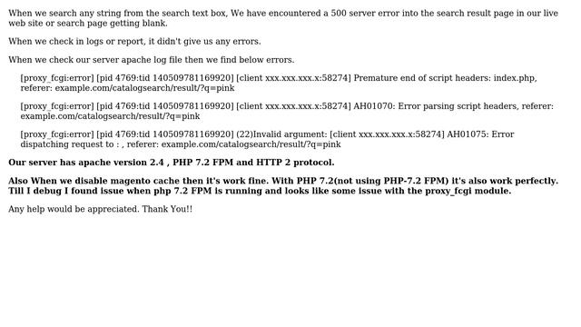 Magento: Magento 2.3.1 - Issue with catalog search when using php7.2-fpm смотреть онлайн