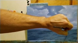 Видео урок Яхта в море живопись с нуля|ограниченная палитра|как нарисовать морской пейзаж #живопись