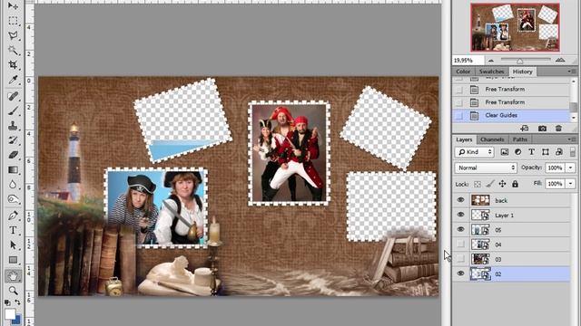 Adobe Photoshop - Основные виды трансформации слоя смотреть онлайн