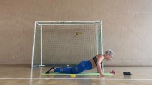 силовой пилатес с гантелями и резинками + стретчинг заминка