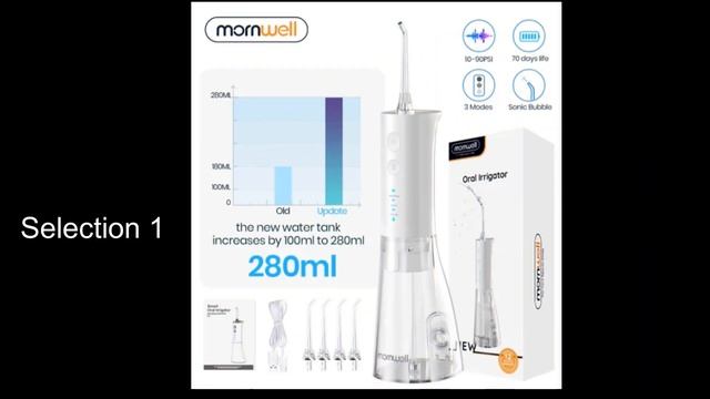 Mornwell Dental Water Jet 3 Mode Water Flosser Oral Irrigator for Teeth Rechargeable Portable смотреть онлайн
