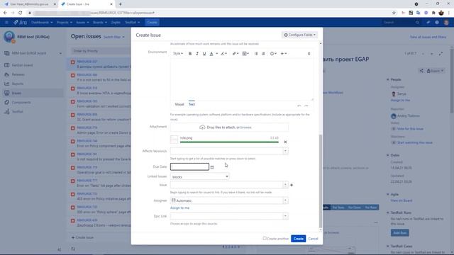 Как создать Bug Report (баг-репорт) в JIRA. Отчет о дефекте на реальном проекте. смотреть онлайн