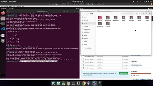 Lab 2 - Installing Ubuntu 22.04 [ Part 6 Git & Github ] смотреть онлайн