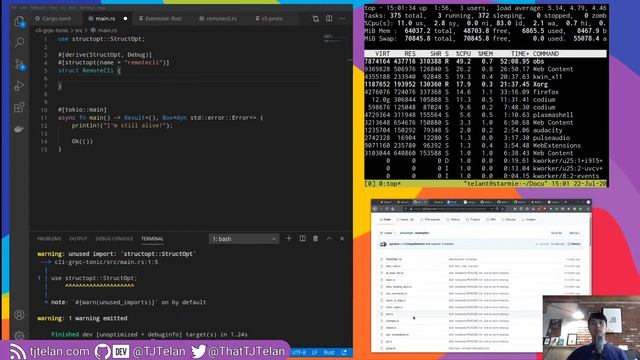 [Rust] GRPC Remote Command Line using Tonic + CLAP - Writing a blog post смотреть онлайн