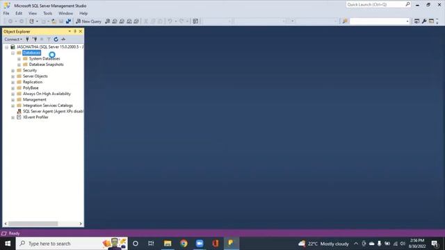 Connect to SQL Server and create new Database - session 3 смотреть онлайн