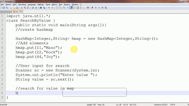 HashMap Class : Search By Value in java смотреть онлайн
