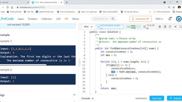 Leetcode 485 Max Consecutive Ones - Google Interview Question Solved Time Complexity is O(N) смотреть онлайн