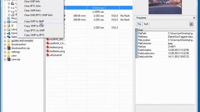EXIF Pilot Video Demo