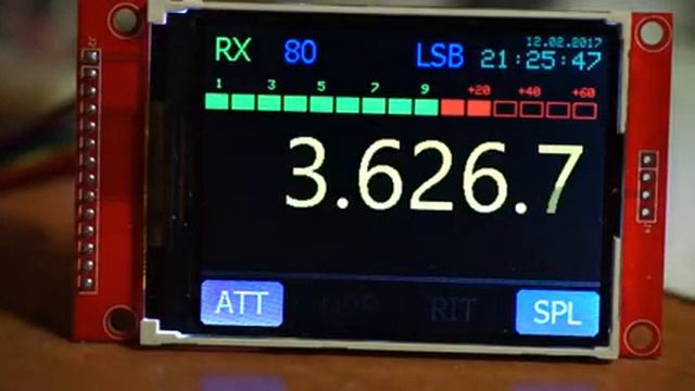 Синтезатор Si5351 с TFT ILI9341 смотреть онлайн