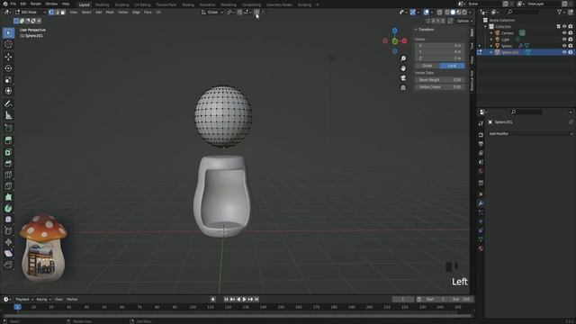 Mushroom House Beginner Tutorial in Blender 3.3 смотреть онлайн