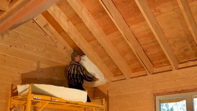 Log Cabin Building TIMELAPSE Built By ONE MAN (and Grandson)