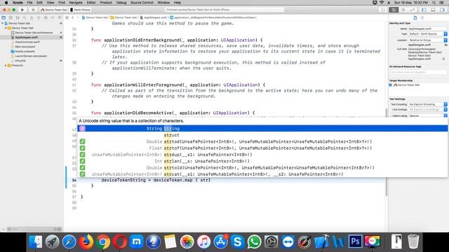 Get Device Token for push notification in swift 4 смотреть онлайн