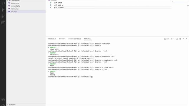 Git branch | List, create, or delete branches | Git Tutorial смотреть онлайн