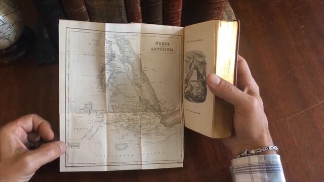 Africa Nubia Abyssinia Ancient Egypt 1833 Russel leather book map arts history antiquities смотреть онлайн