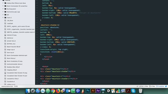 3D Low-Poly Mountains Using Pure CSS смотреть онлайн