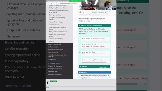 1.3 Git Intro (day 1) - CodeRefinery 2023 Sep смотреть онлайн