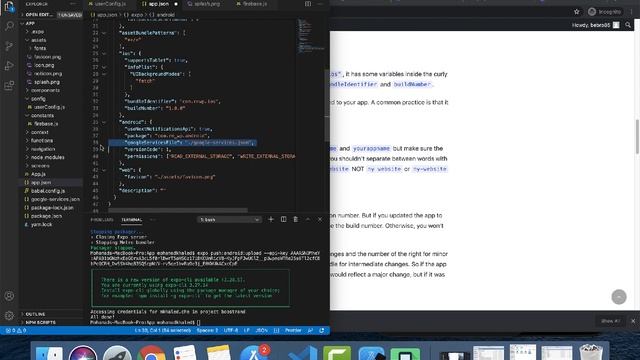 6 Configuring app json file - Create React Native mobile app for WordPress смотреть онлайн