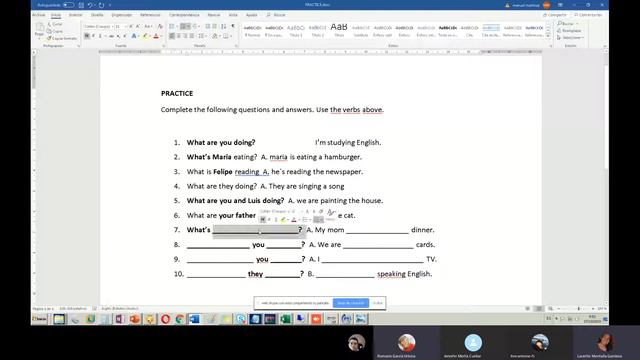 COMPLEMENTARY OF PRESENT CONTINUOUS RULES AND QUESTIONS Wh смотреть онлайн