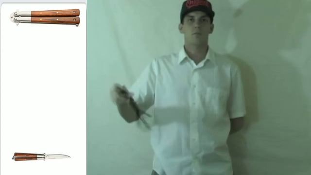 Balisong Master Butterfly knife Trick - Front View смотреть онлайн