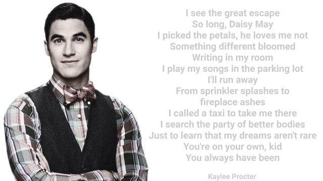 Glee = You’re On Your Own Kid, Piano Version (Ai Lyrics Cover) смотреть онлайн