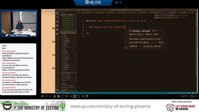 JavaScript Tests in Node, the Browser, and CI | Ministry of Testing Phoenix смотреть онлайн
