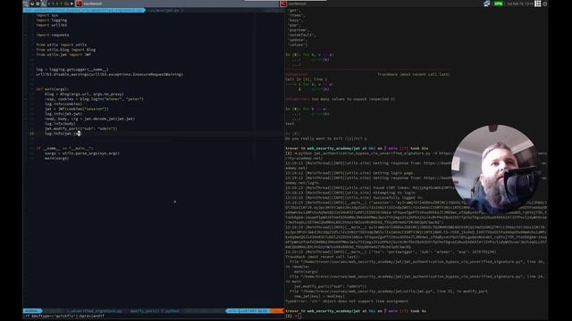 Web Security Academy | JWT | 1 - JWT Authentication Bypass Via Unverified Signature смотреть онлайн