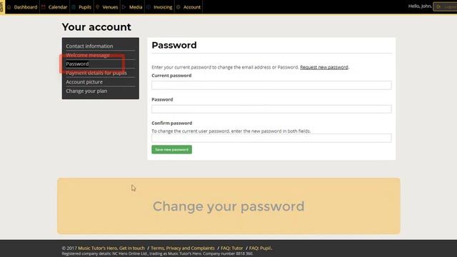 Music Tutor's Hero tutorial - How to change your tutor account details смотреть онлайн