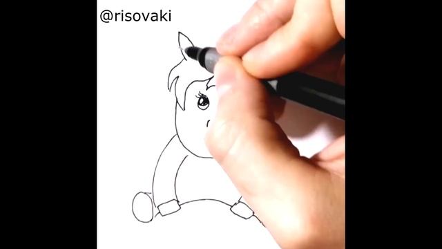 Как нарисовать // Единорог // Урок-стишок смотреть онлайн