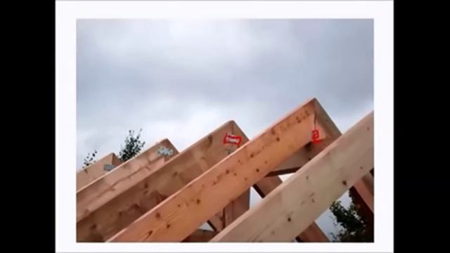 Двускатная крыша - Стропильная система смотреть онлайн