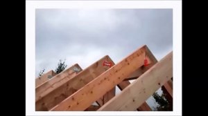 Двускатная крыша - Стропильная система