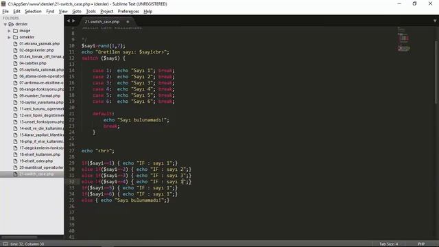 Php Dersleri - PHP Öğreniyorum - 23 PHP switch case kullanımı, basit hesap makinesi смотреть онлайн