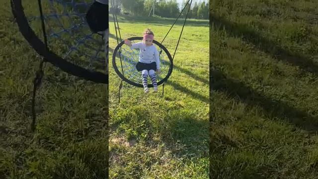 «Гнездо», Детские качели на канатах 100 см смотреть онлайн