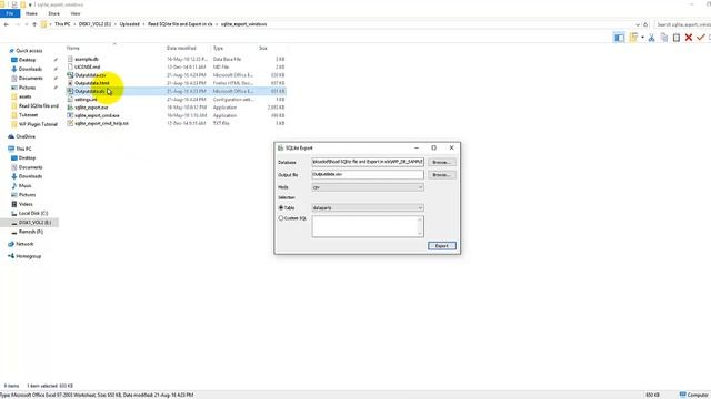 Software to convert SQLite to xls CSV Html Tab Get data from SQLite Database смотреть онлайн