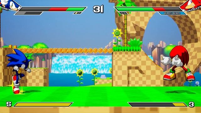 Sonic Smackdown - Sonic Vs Knuckles In Green Hill Zone (Fan Game) смотреть онлайн