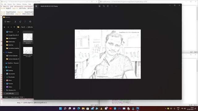 Image to sketch converter using python || openCV || Pyqt5 || Numpy смотреть онлайн