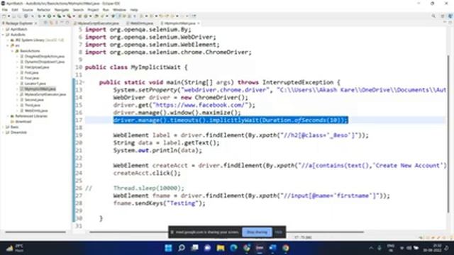 Session- 12 (How to apply waits in selenium || implicitlyWait || explicitlyWait) смотреть онлайн