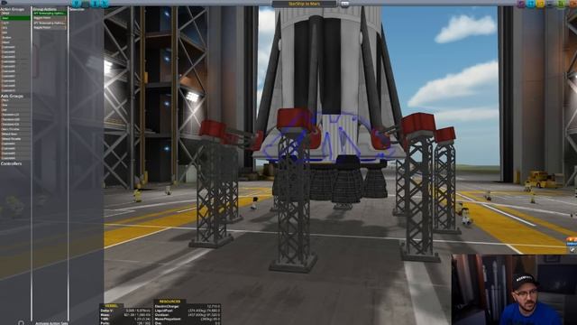 Let's get a Starship to Mars (Duna) and back in Kerbal Space Program смотреть онлайн
