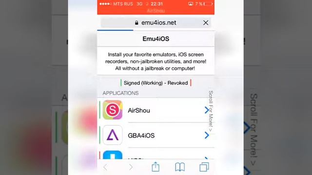 Как установить jailbreak без пк и как установить Airshou смотреть онлайн