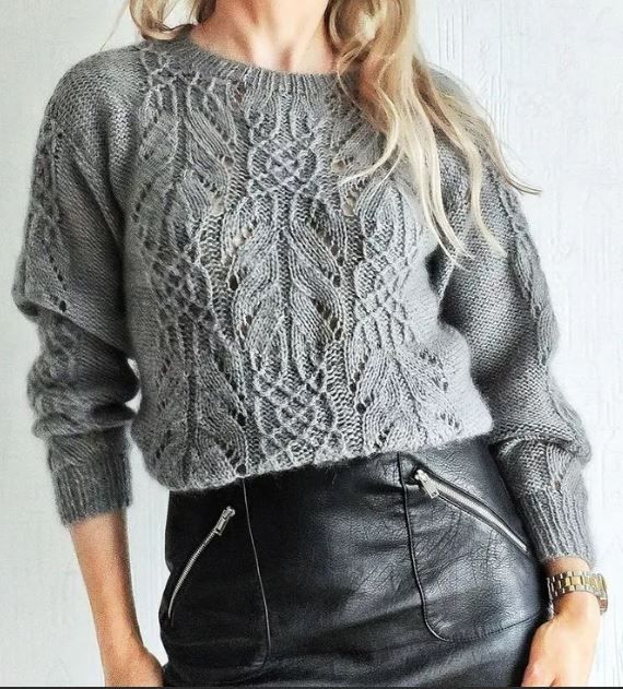 🌸 Японские узоры в пуловерах: Схемы и вдохновение для вязания спицами! ✨ смотреть онлайн