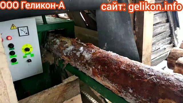 Брусовальный станок 4-х пильный для распиловки тонкомера на лафет и 2 необрезные доски,2 горбыля смотреть онлайн