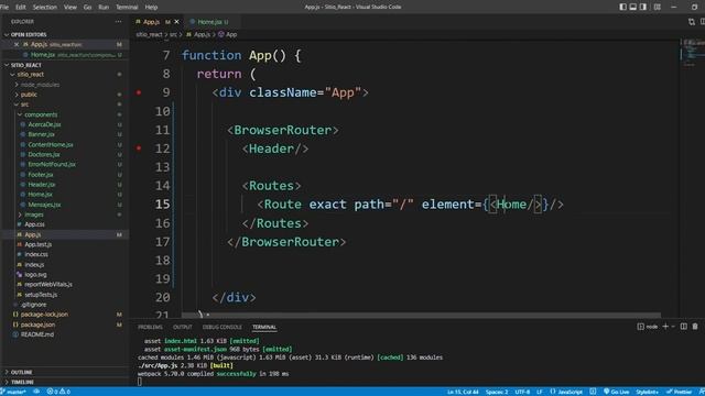 Sitio React (07 : Rutas) смотреть онлайн