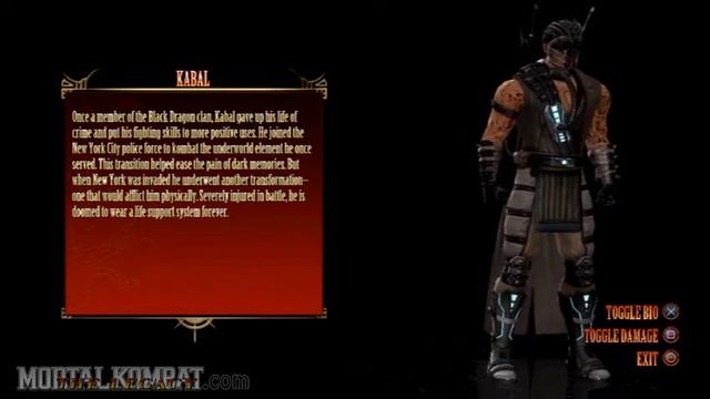 Mortal Kombat (2011) - Playstation 3 & Xbox 360 - Kabal - Biography смотреть онлайн