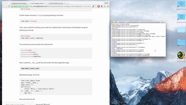 Setting up flask on a digitalocean droplet смотреть онлайн