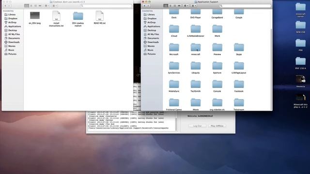 Minecraft tutorial: how to install resource packs on mac 1.6.1 (cowboys dont use swords) смотреть онлайн