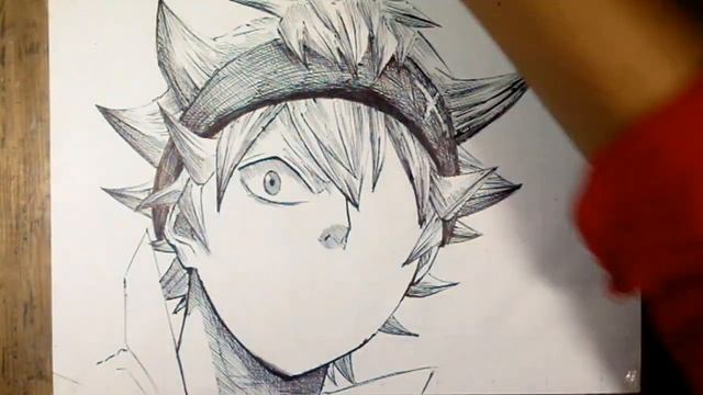 "Using Only 1 Pen" Drawing ASTA Black Clover Very Easy | How to Draw Anime смотреть онлайн