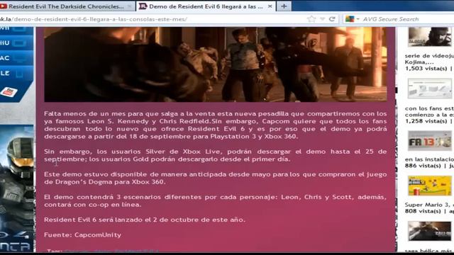 Resident Evil 6 Demo en Xbox 360 y Ps3 18 de Septiembre смотреть онлайн