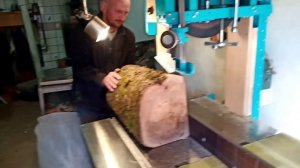 Самодельная ленточная пила по дереву испытание  (часть 7).