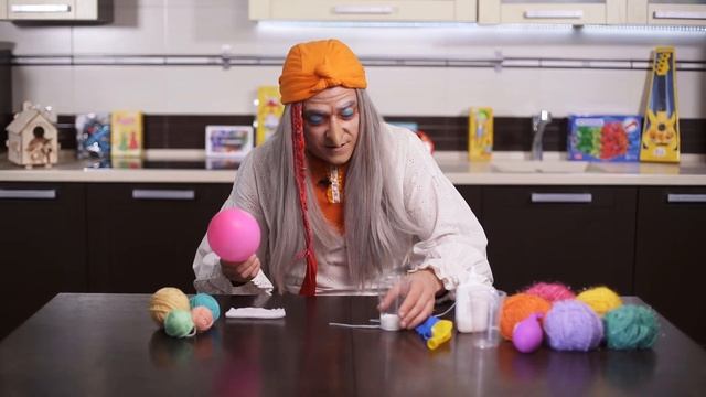 Фонарики из ниток | Поделки своими руками с Бабой Ягой смотреть онлайн