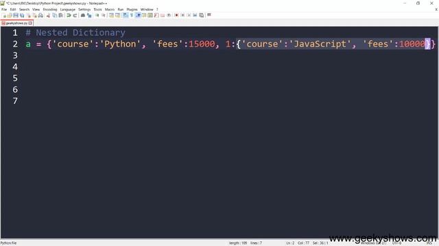 Nested Dictionary in Python (Hindi) смотреть онлайн