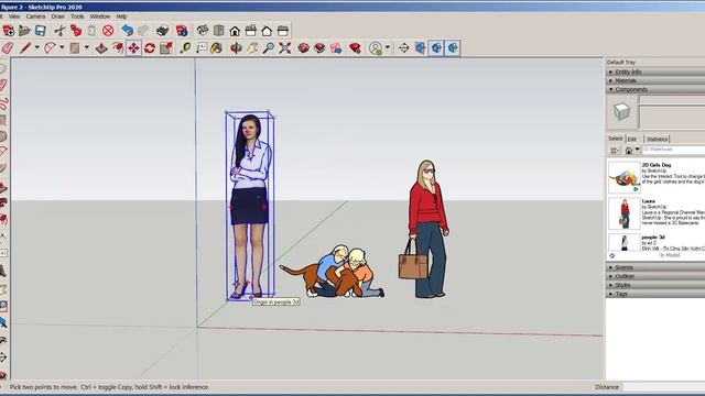 SketchUp 2020 Scale Figure смотреть онлайн